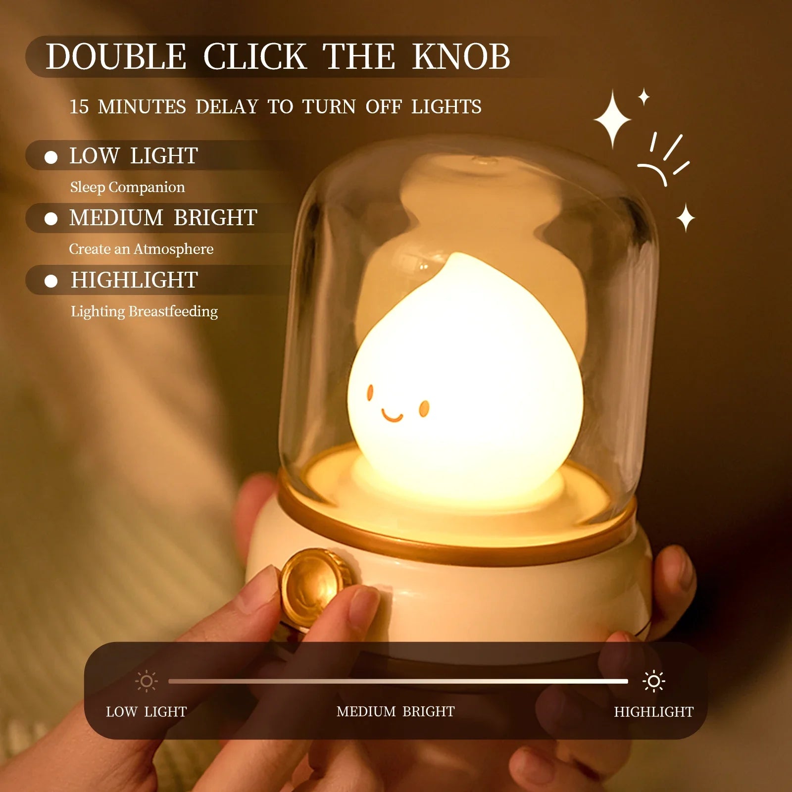 Light Up Your Halloween: Adorable Ghost Campfire Night Light with Dimmable Flame – Perfect for Spooky Nights!