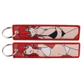 Anime Embroidered Keychain