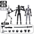 13 Action Figure Titan Multi-Jointed Movable Shapeshift Robot T13 Action Mannequin Character and Dog Figure Toys Gifts for Kids