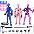 13 Action Figure Titan Multi-Jointed Movable Shapeshift Robot T13 Action Mannequin Character and Dog Figure Toys Gifts for Kids