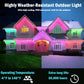 45M RGB LED String Lights: Smart Outdoor Party & Wedding Decor!