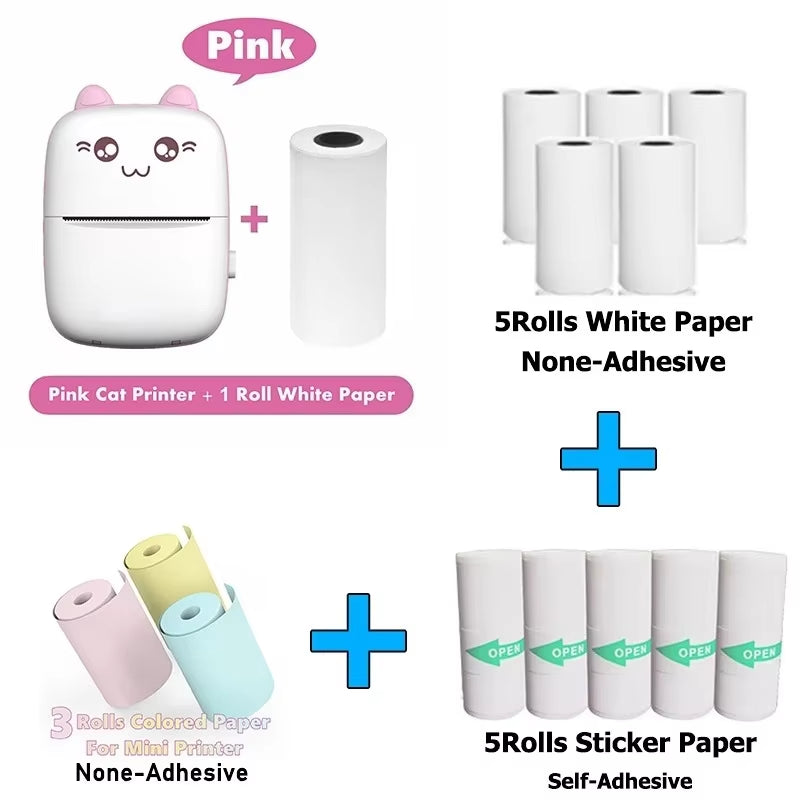Print Your Memories on the Go: Mini Ink-Free Pocket Printer!