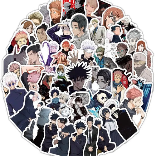Jujutsu Kaisen Waterproof Sticker Pack (50 or 100 pcs)