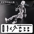 13 Action Figure Titan Multi-Jointed Movable Shapeshift Robot T13 Action Mannequin Character and Dog Figure Toys Gifts for Kids