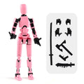 13 Action Figure Titan Multi-Jointed Movable Shapeshift Robot T13 Action Mannequin Character and Dog Figure Toys Gifts for Kids