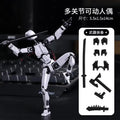 13 Action Figure Titan Multi-Jointed Movable Shapeshift Robot T13 Action Mannequin Character and Dog Figure Toys Gifts for Kids