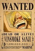 One Piece Anime Bounty Wanted Posters 