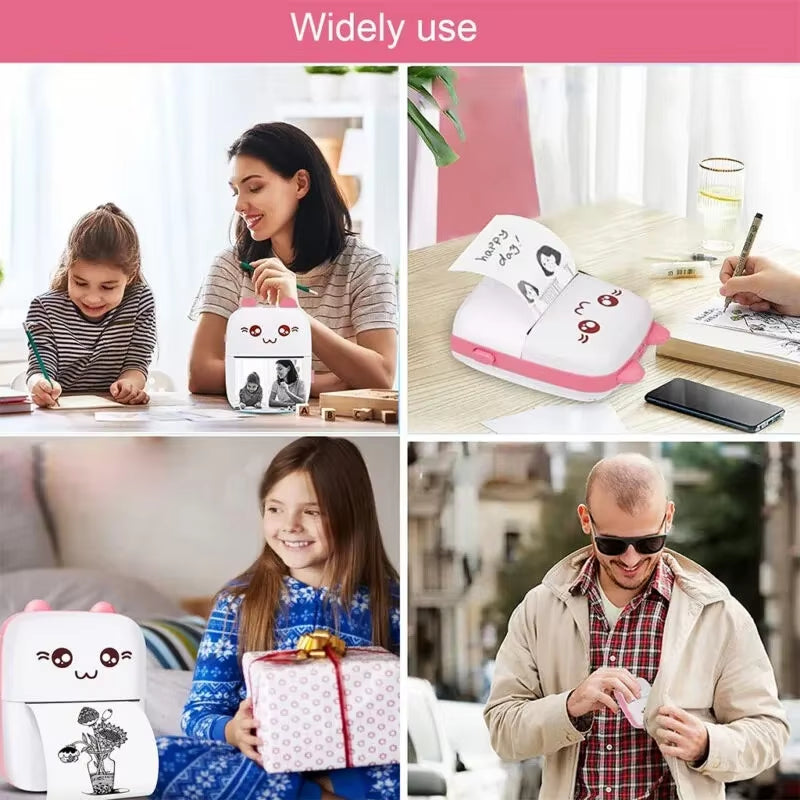Print Your Memories on the Go: Mini Ink-Free Pocket Printer!