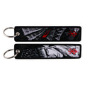 Anime Embroidered Keychain