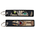 Anime Embroidered Keychain