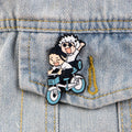Satoru-Gojo Enamel Pin Manga Brooches for Women Men Lapel Pins Badges on Backpack Clothes Accessories Anime Jewelry Fans Gifts