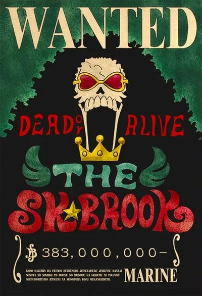 One Piece Anime Bounty Wanted Posters