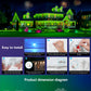 45M RGB LED String Lights: Smart Outdoor Party & Wedding Decor!