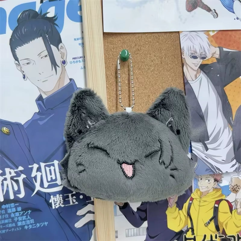 Anime Keychain Geto Suguru and Satoru Gojo Plush Cosplay Doll Pendant Keyrings Accessories Key Chains Fans Gifts