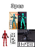 13 Action Figure Titan Multi-Jointed Movable Shapeshift Robot T13 Action Mannequin Character and Dog Figure Toys Gifts for Kids