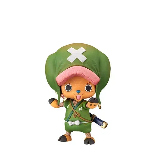 One Piece Wano Action Figures - Luffy, Zoro, Nami, Chopper 18cm Collectible Toys Gift Set (Straw Hat Crew)