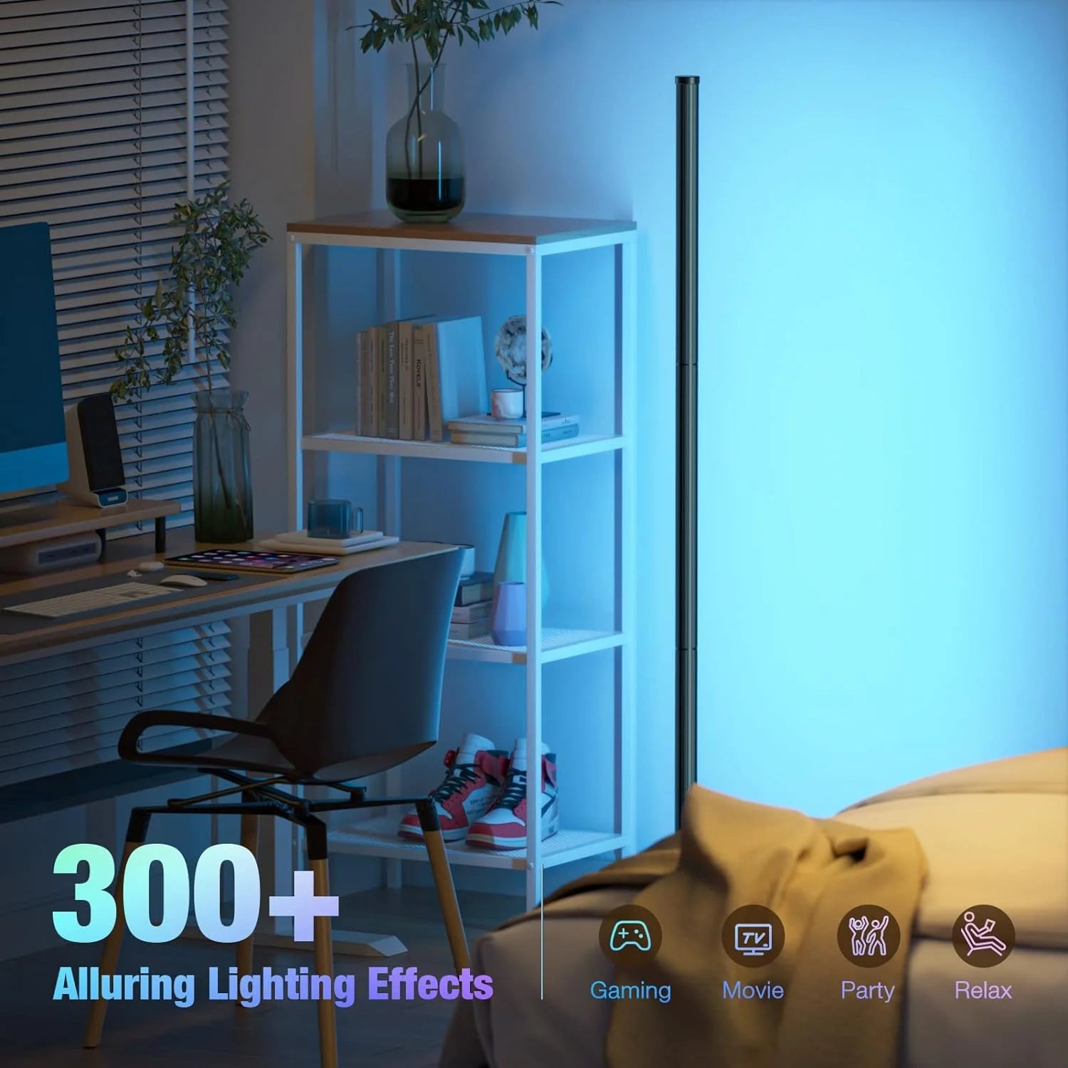 Smart RGB Mood Lamp: 16 Million Colors & Music Sync with APP Control!