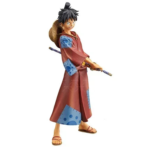 One Piece Wano Action Figures - Luffy, Zoro, Nami, Chopper 18cm Collectible Toys Gift Set (Straw Hat Crew)