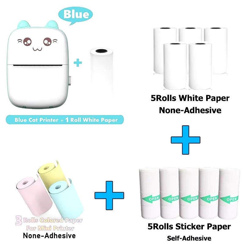 Print Your Memories on the Go: Mini Ink-Free Pocket Printer!