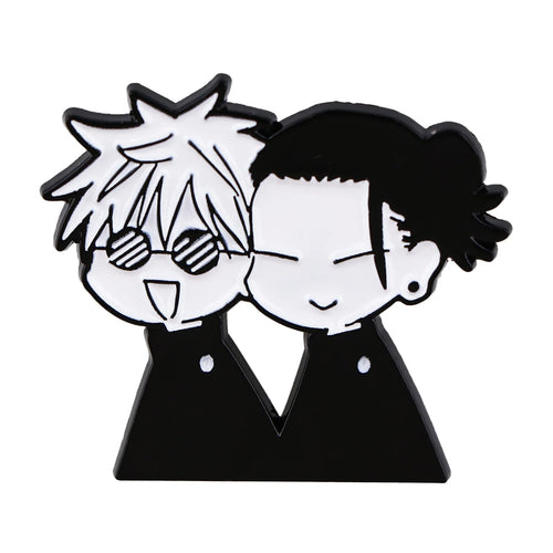 Satoru-Gojo Enamel Pin Manga Brooches for Women Men Lapel Pins Badges on Backpack Clothes Accessories Anime Jewelry Fans Gifts
