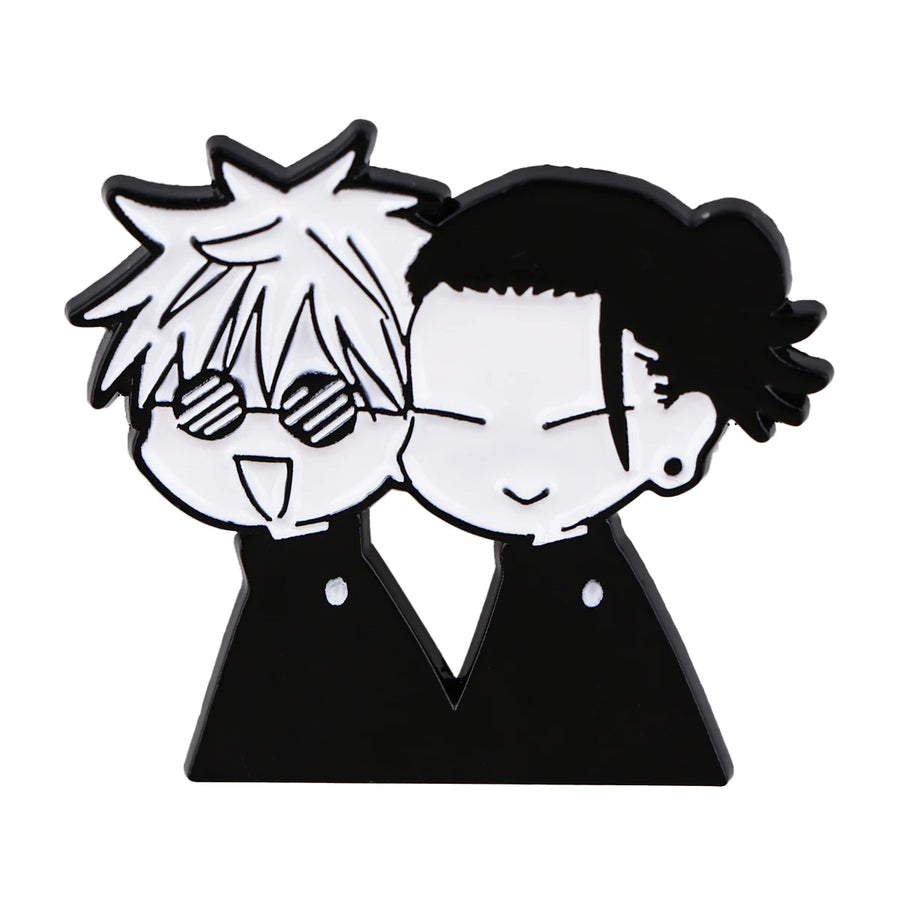 Satoru-Gojo Enamel Pin Manga Brooches for Women Men Lapel Pins Badges on Backpack Clothes Accessories Anime Jewelry Fans Gifts