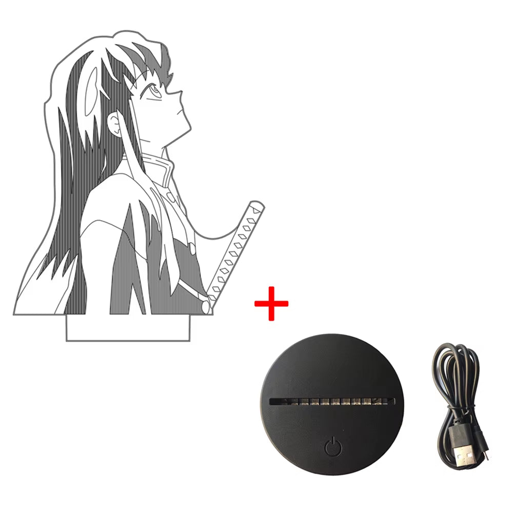 Demon Slayer 3D LED Night Light– Ideal Gift for Anime Fans!
