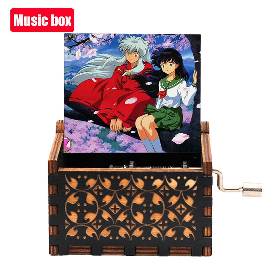 Anime Art Hand-Cranked Music Box