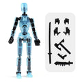 13 Action Figure Titan Multi-Jointed Movable Shapeshift Robot T13 Action Mannequin Character and Dog Figure Toys Gifts for Kids