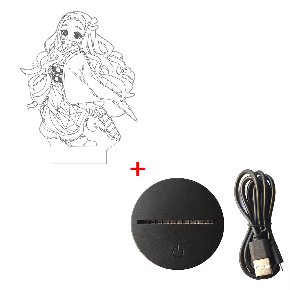 Demon Slayer 3D LED Night Light– Ideal Gift for Anime Fans!