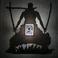 One Piece Zoro Shadow Projector LED Lamp – Anime Night Light