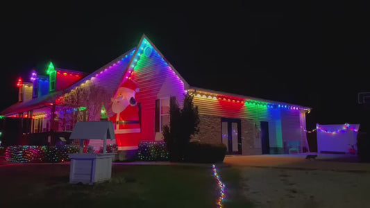 45M RGB LED String Lights: Smart Outdoor Party & Wedding Decor!